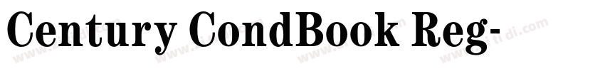 Century CondBook Reg字体转换